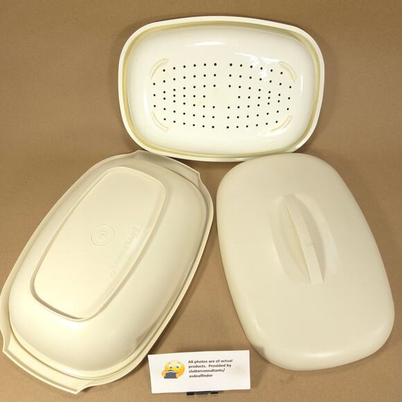 Tupperware #1273 Rice Steamer #880 Servalier Salad Bowl #1323 Servalier Bowl - Picture 4 of 8
